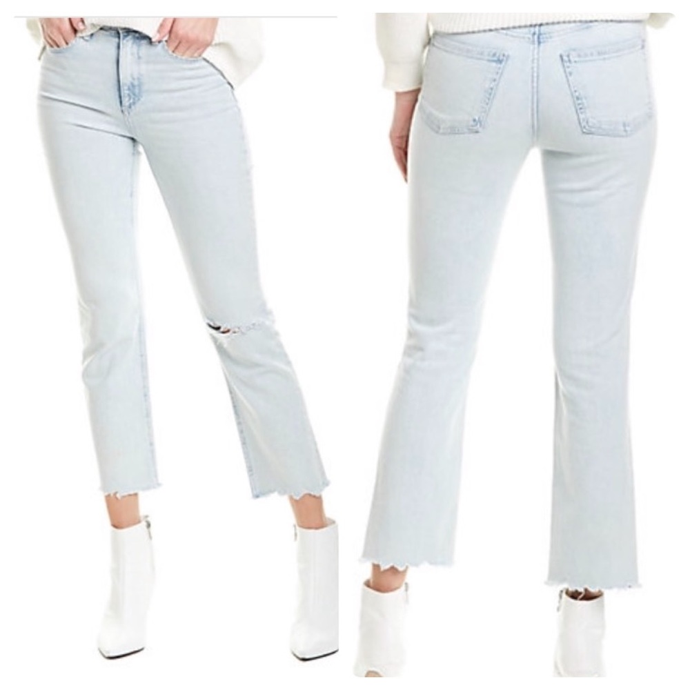 Rag and Bone Dean w/holes ankle cigarette leg 31